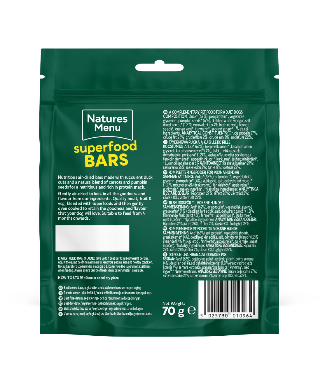 Natures Menu Duck Superfood Bars