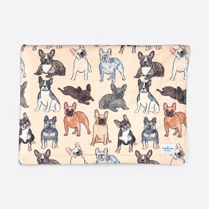 Paw Print Boutique Breed Design Dog Fleece Blankets