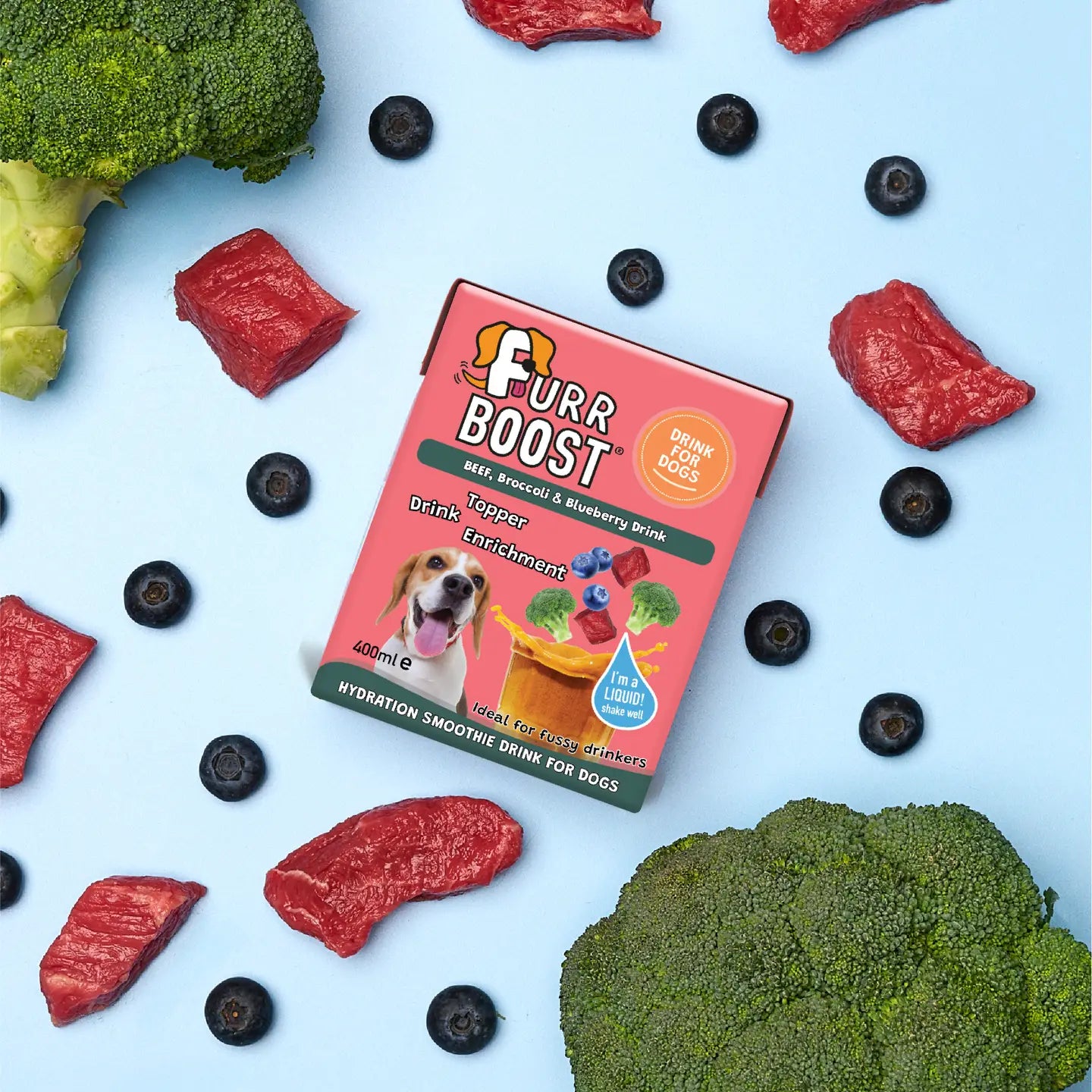 Furr Boost Beef, Broccoli and Blueberry | Carton | 400ml