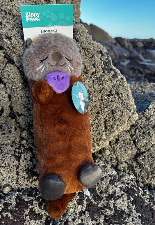 ZippyPaws Snooziez with Shhhqueaker - Otter