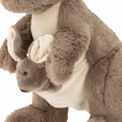 Kangaroo & Joey Cuddle & Forage Dog Toy