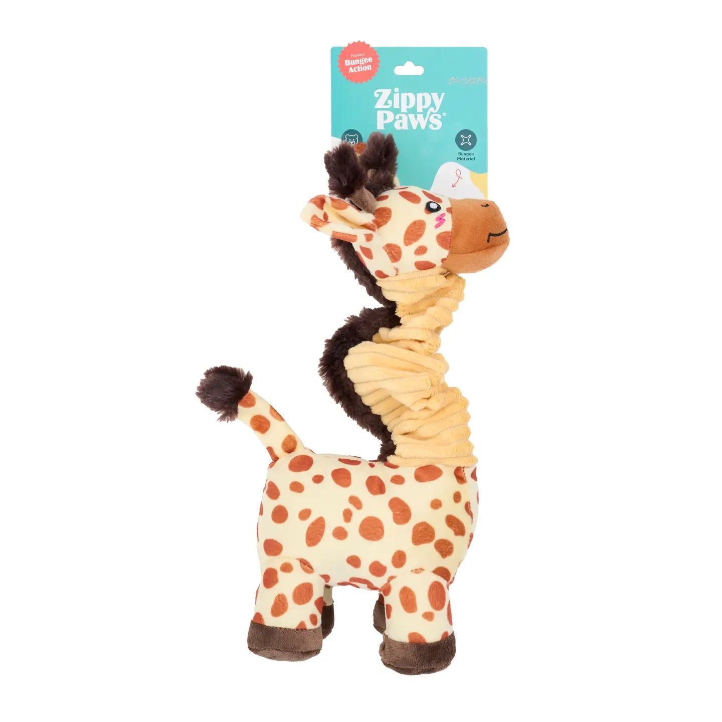 ZippyPaws Giraffe Bungee Buddy Dog Toy