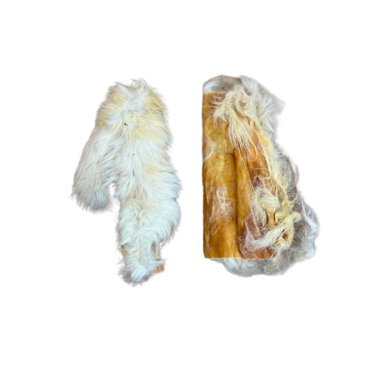Natural Rabbit Skin Dog Treat 15cm