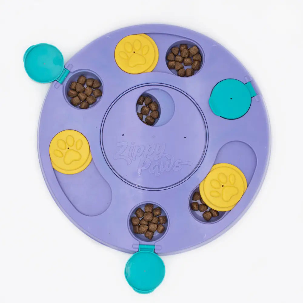 ZippyPaws Smartypaws Puzzler - Purple - Interactive Dog Toy Puzzle