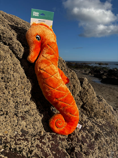 Zippy Paws Jigglerz - Giant Seahorse Squeaky Dog Toy