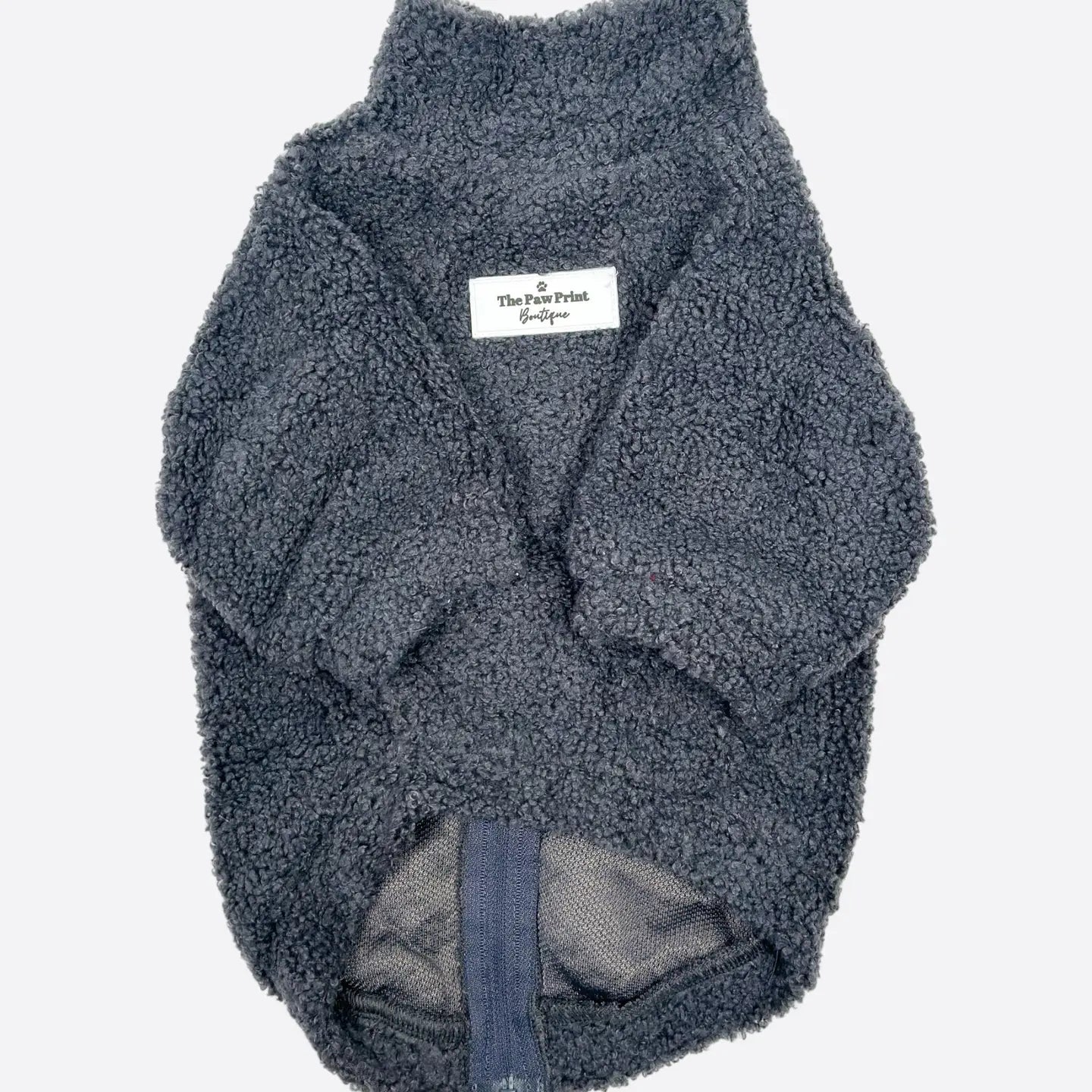 Paw Print Boutique Teddy Dog Fleece Charcoal