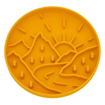 Yellow Mountain Licki Mat & Slow Feeder Enrichment For Dogs & Cats