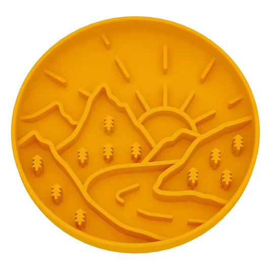 Yellow Mountain Licki Mat & Slow Feeder Enrichment For Dogs & Cats