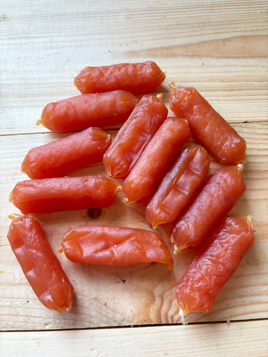 Pure Rabbit Sausages Dog Treats 100g