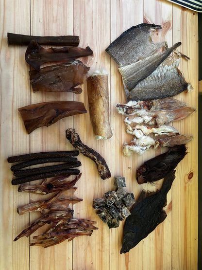 Chicken & Beef Free 24 Item Treat & Chew Bundle Box For Dogs