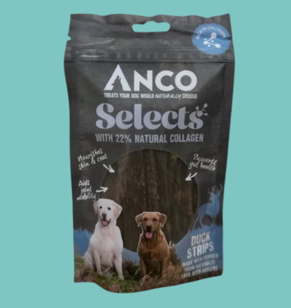Anco Selects Duck Collagen Strips Dog Treats 85g