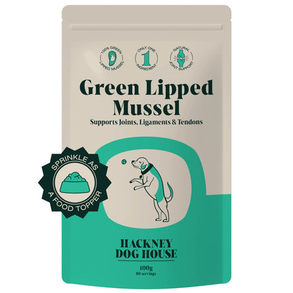Hackney Dog House Green Lipped Mussel Powder For Dogs & Cats| 80 Servings