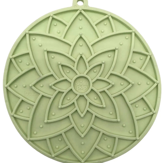 SodaPup Lotus Emat Enrichment Lick Mat with Suction Cups