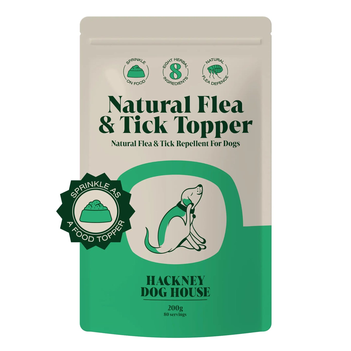 Hackney Dog House Natural Flea & Tick Prevention Food Topper