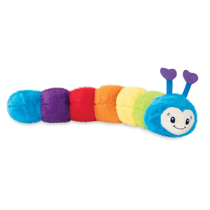 Giant Plush Multi Squeaker Caterpillar Dog Toy