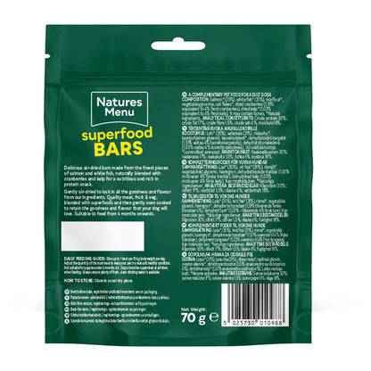 Natures Menu Fish SuperFood Bars For Dogs 70g