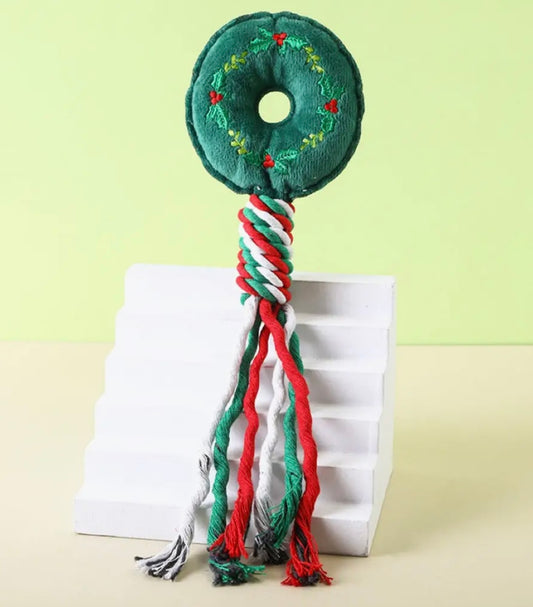 Wreath Christmas Rope Toy