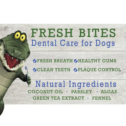 Veggie Dog Treat Dental Chews - Maks Patch "Croc Bites"