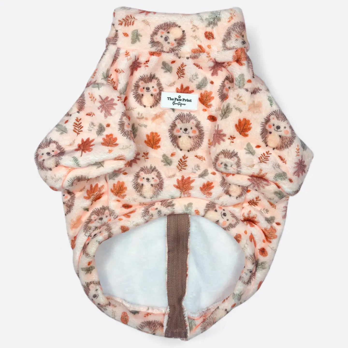Paw Print Boutique Dog Fleece Snuggle Hedgehog