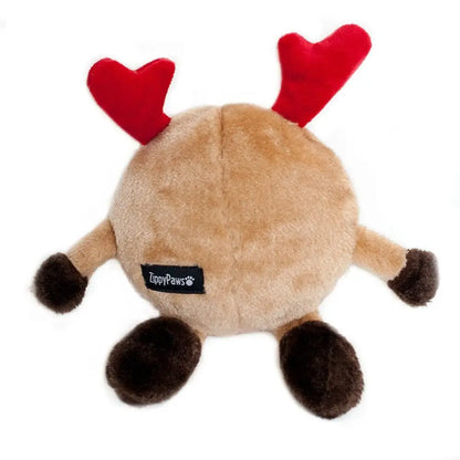 Reindeer Christmas Squeaky Dog Plush Toy