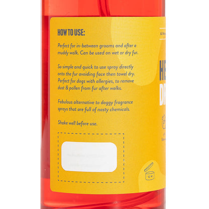 Herbal Dog Co Raspberry and Vanilla | Botanical Instant Freshening Dry Shampoo: The Effortless Bath in a Bottle Every Dog Owner Needs