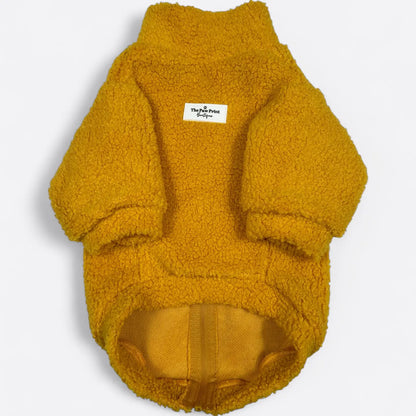 Paw Print Boutique Dog Fleece Mustard 5XL