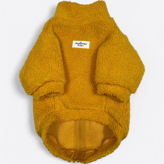 Paw Print Boutique Dog Fleece Mustard 5XL