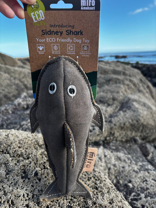 Sidney Shark- Eco Leather Dog Toy