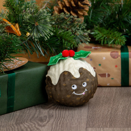 Christmas Pudding Bouncy Plush Toy