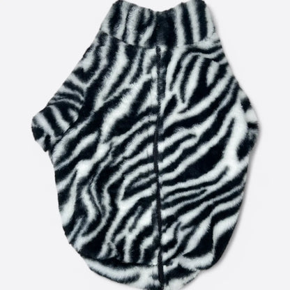 Paw Print Boutique Dog Fleece Zebra Print