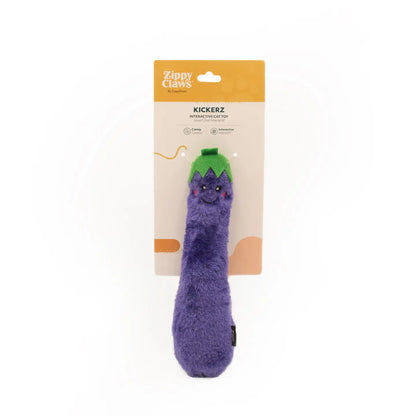 Zippyclaws Kickerz - Kicker Catnip Toy For Cats - Aubergine