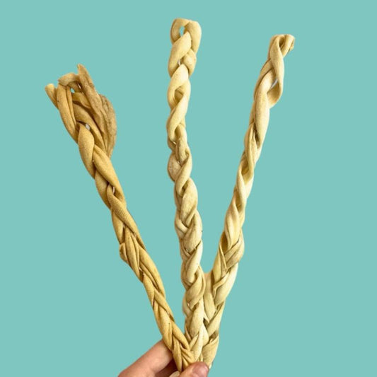 Naturally Air Dried Braided Lamb Skin 30cm