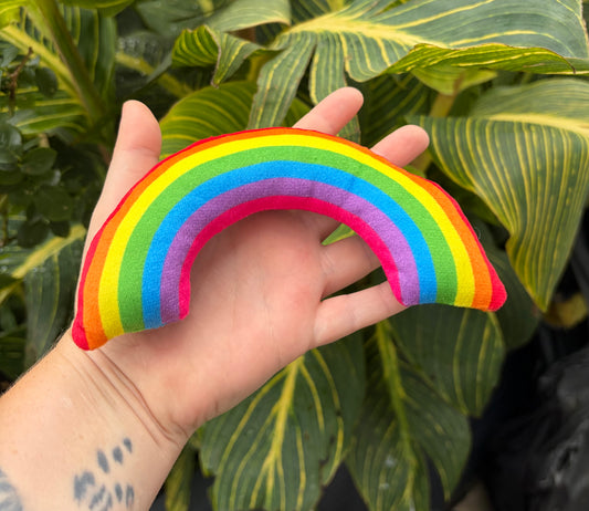 Rainbow Catnip Kicker Toy