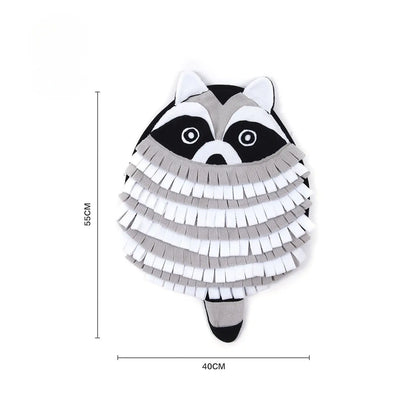 Raccoon Snuffle Mat For Cats & Dogs