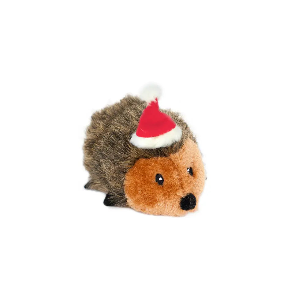 Christmas Hedgehog Squeaky Dog Toy