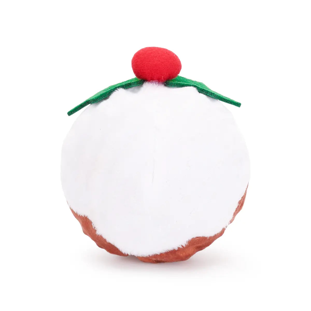 Christmas Pudding Squeaky Ball Dog Toy