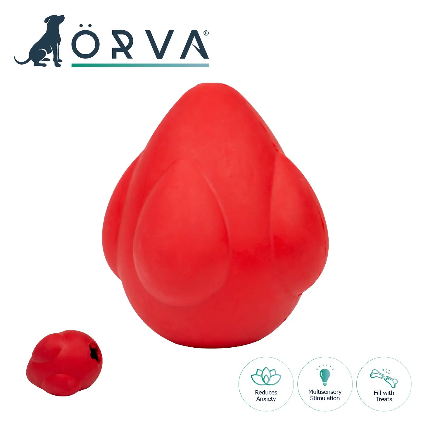 Örva Tuff Stuff Treat Dispenser Shuttle Tough Chew Toy