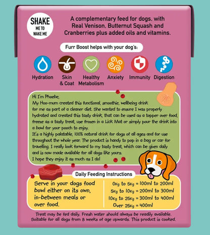 Furr Boost - Venison, Butternut Squash and Cranberry 400ml