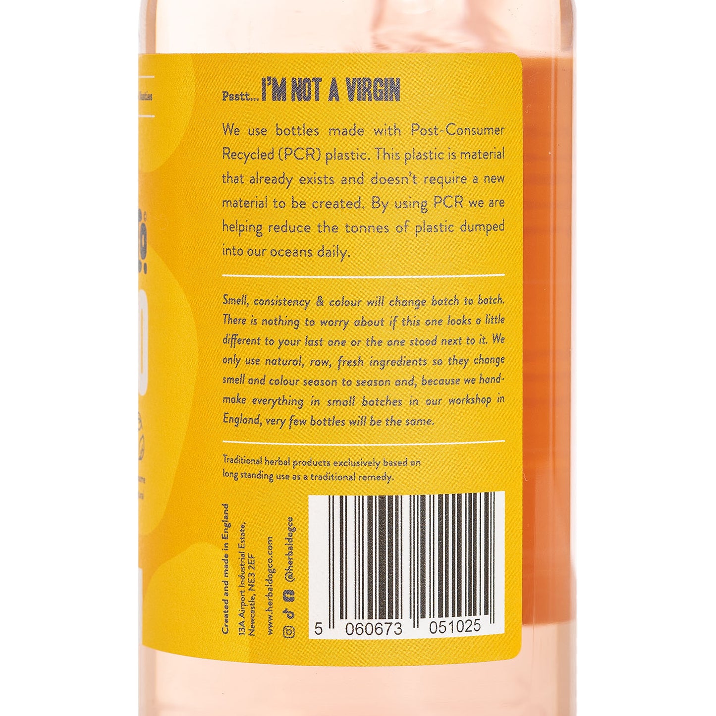 Herbal Dog Co Raspberry & Vanilla | Botanical Everyday Gentle Wash: The Pure & Balanced Cleanse for Every Dog 250ml