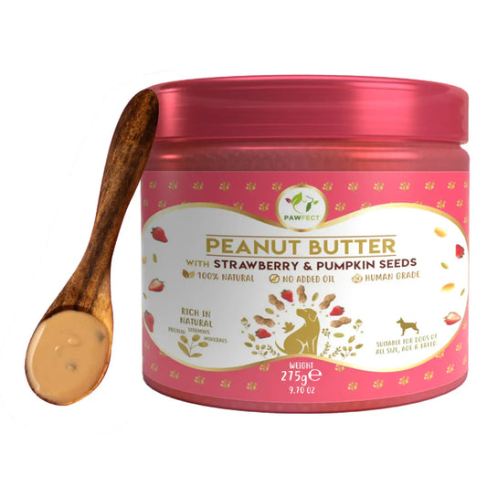 Pawfect Strawberry & Pumpkin Peanut Butter For Dogs 275g