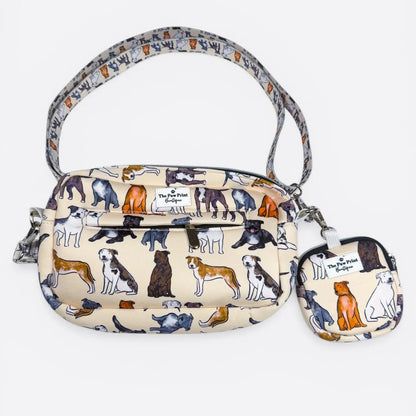 Breed Themed Dog Walking Bag With Treat Pouch