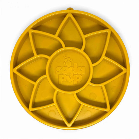 SodaPup Sunflower eTray Enrichment Feeder & Licki Tray