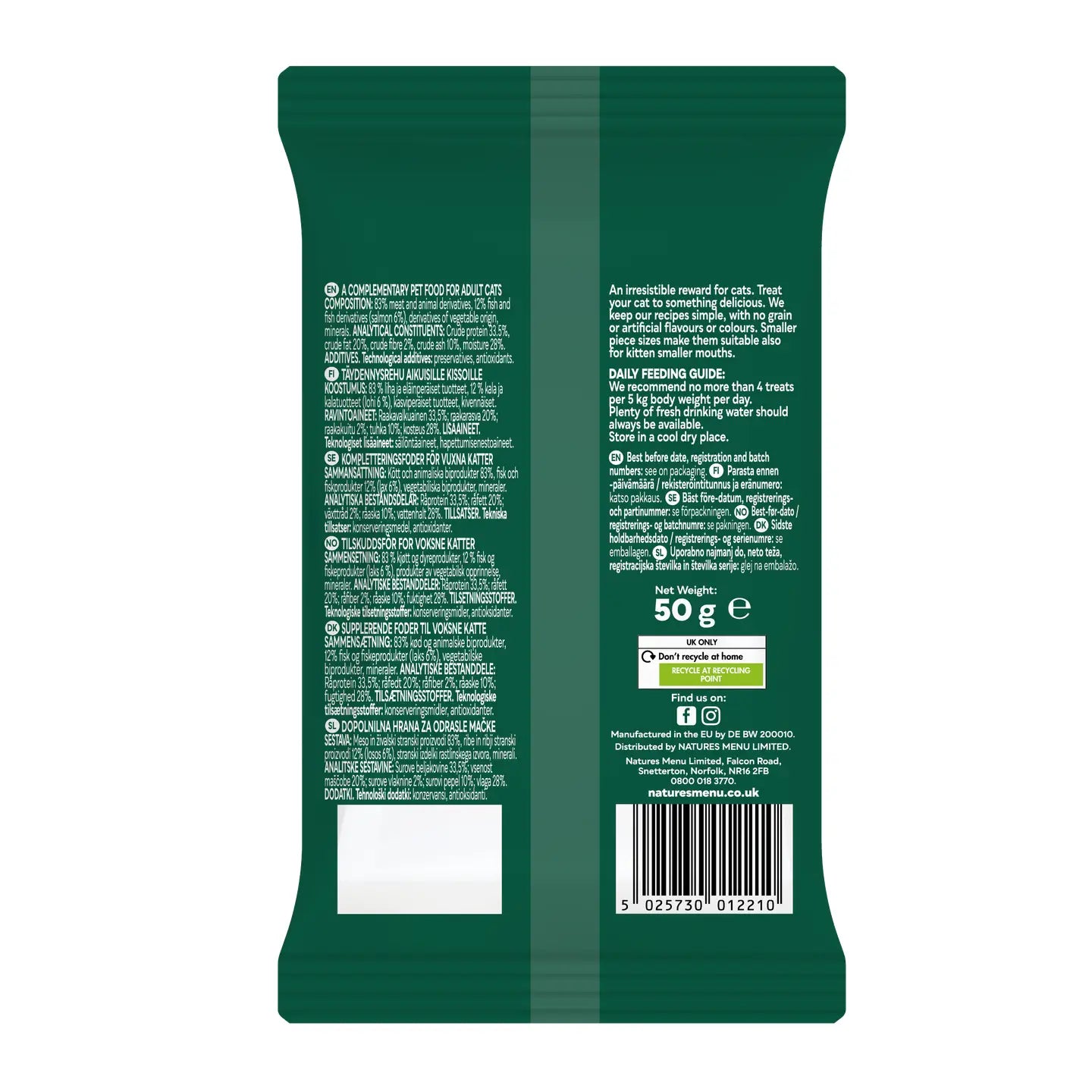 Natures Menu Cat Meaty Treats Salmon 50g