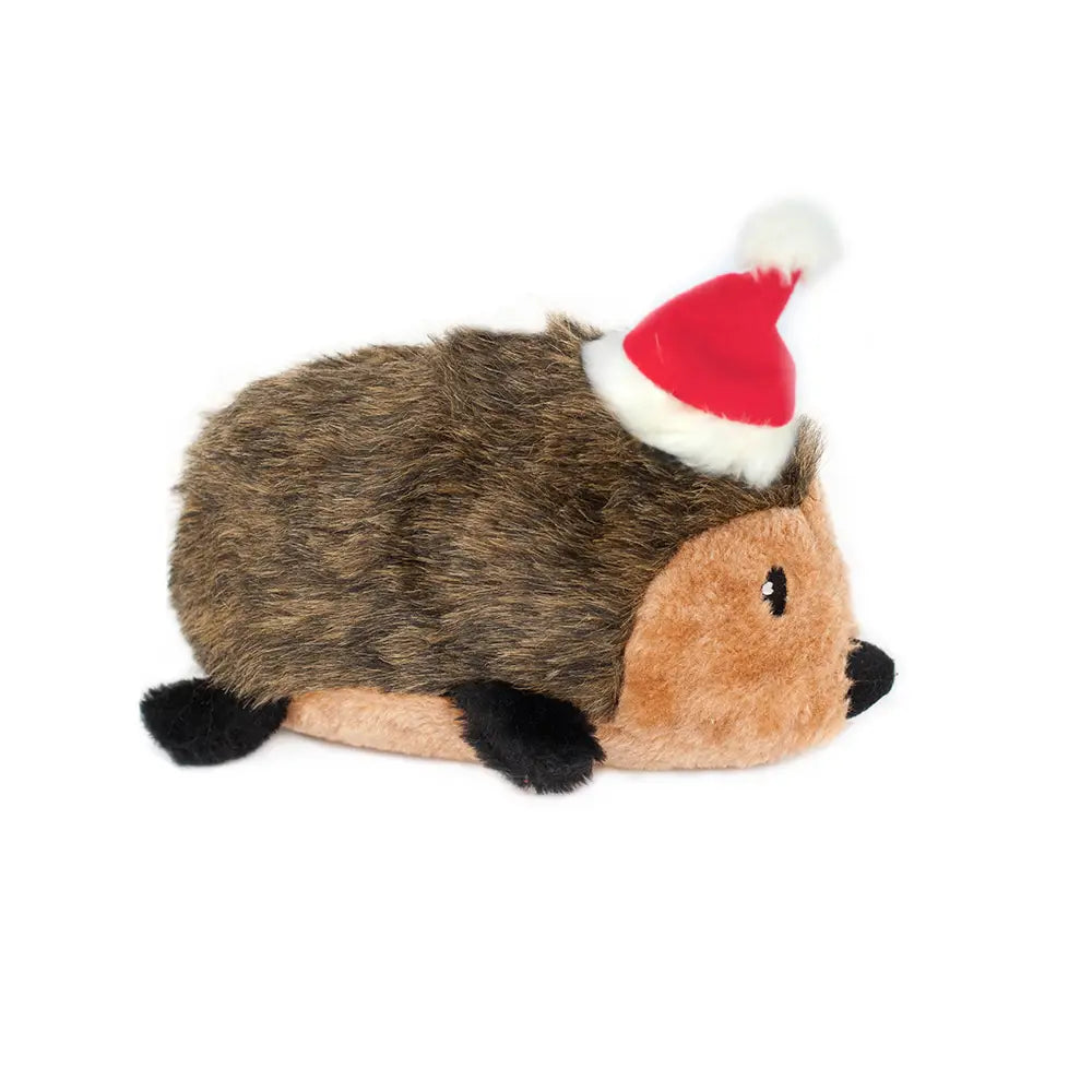 Christmas Hedgehog Squeaky Dog Toy