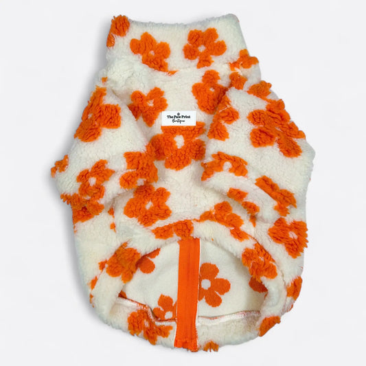 Paw Print Boutique Dog Fleece Orange Blossom