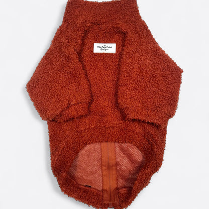 Paw Print Boutique Dog Fleece Burnt Orange