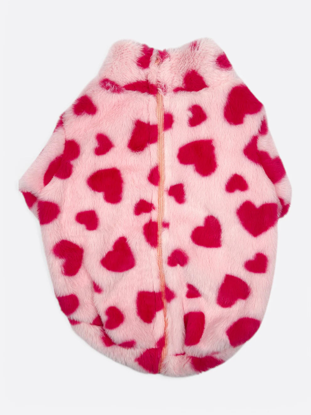 Paw Print Boutique Love Hearts Fluffy & Fabulous Fleece Size