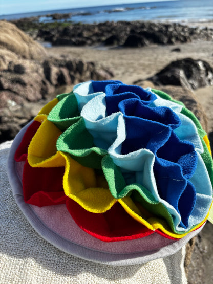 Rainbow Small Petal Snuffle Mat