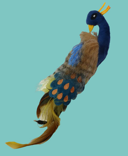 Peacock Cat Catnip Kicker Feather Toy