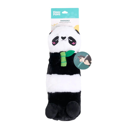 ZippyPaws Snooziez With Shhhqueaker - Silent Squeaker Toy For Dogs - Panda